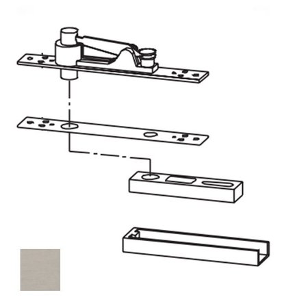 DORMA Center Hung Top Pivot, 630 Satin Stainless Steel 8062-630